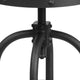 24inch Counter Height Stool w/ Swivel Lift Black LeatherSoft Seat - Kitchen Chair