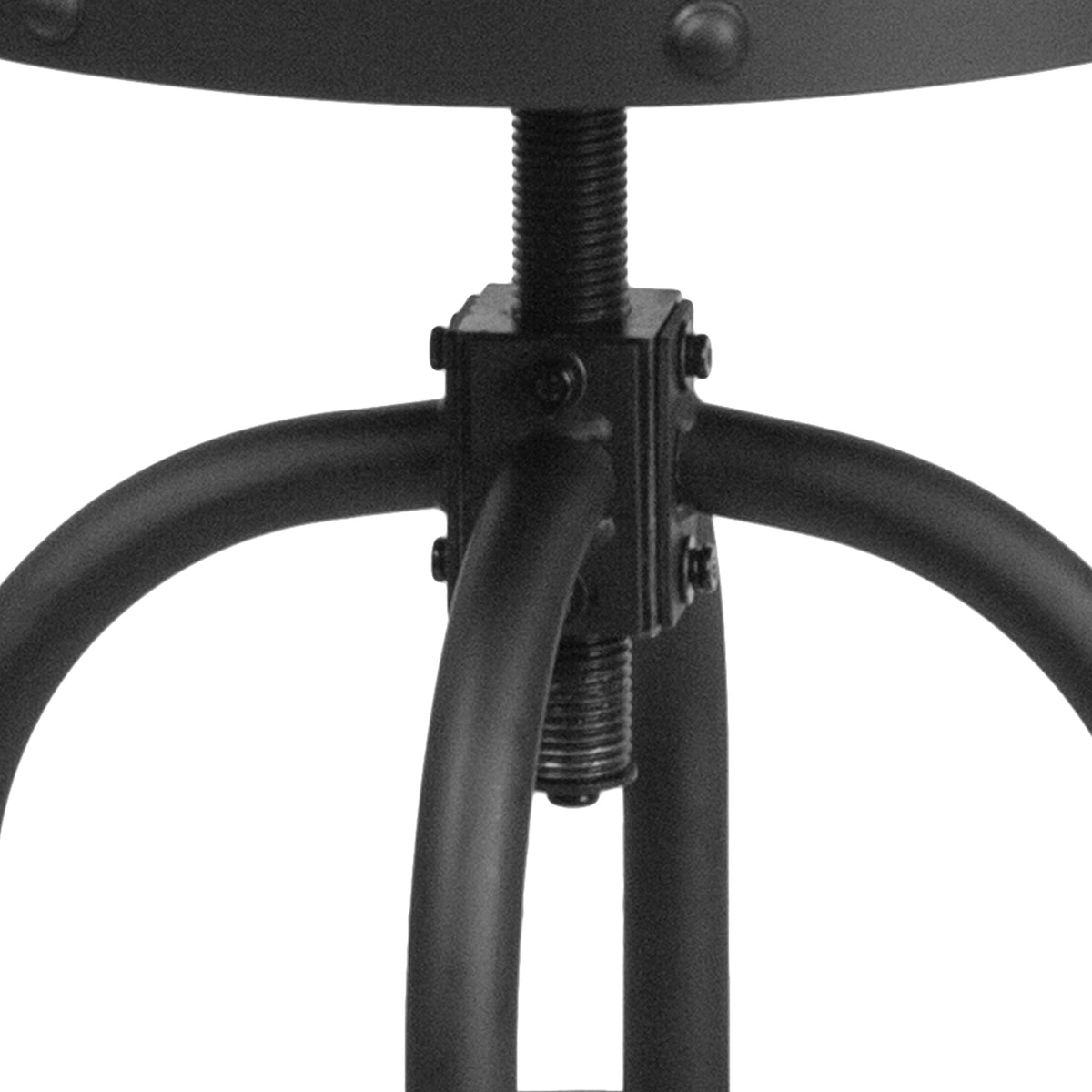 24inch Counter Height Stool w/ Swivel Lift Black LeatherSoft Seat - Kitchen Chair