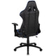 Blue |#| Reclining Faux Leather Gaming Chair - Adjustable Arms & Footrest - Black & Blue