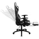 Black |#| Black/Black Gaming Desk Set - Cup/Headset Holder/Reclining & Footrest