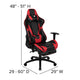 Red |#| Black/Red Gaming Desk Set - Cup/Headset Holder/Reclining & Footrest