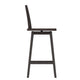 Gray Wash Walnut |#| Commercial 360° Swivel Wood Bar Height Stool in Gray Wash Walnut