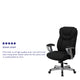 Black Fabric |#| Big & Tall 400 lb. Rated High Back Black Fabric Executive Ergonomic Office Chair