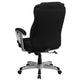 Black Fabric |#| Big & Tall 400 lb. Rated High Back Black Fabric Executive Ergonomic Office Chair