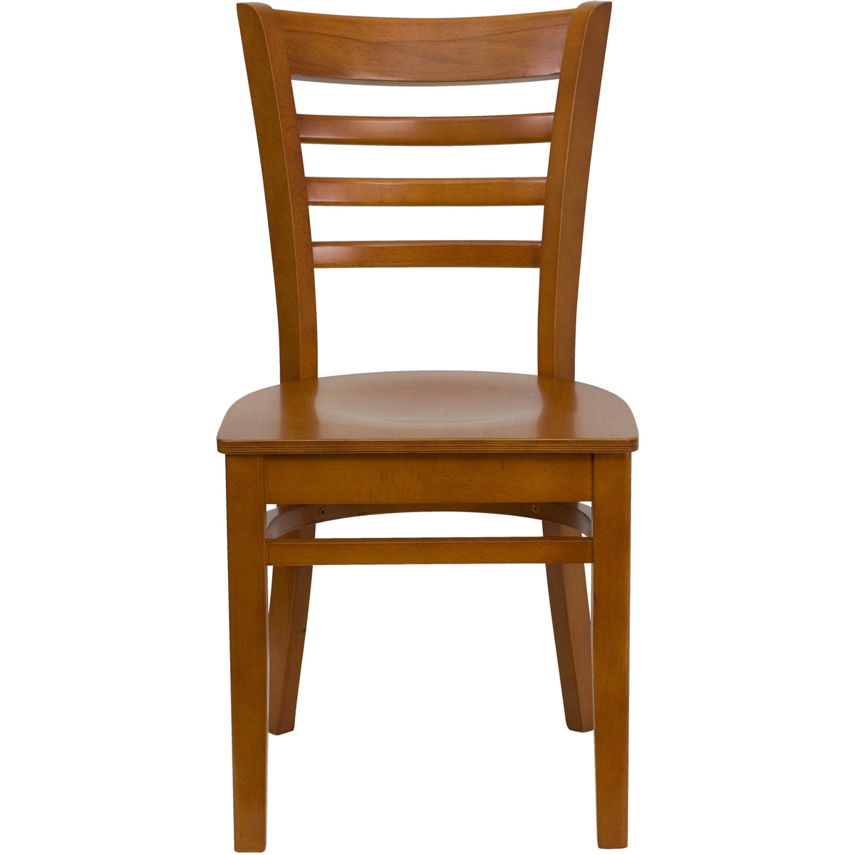 Cherry Wood Seat/Cherry Wood Frame |#| Ladder Back Cherry Wood Restaurant Chair