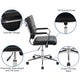 Black |#| Mid-Back Black LeatherSoft Contemporary Panel Executive Swivel Office Chair