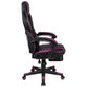 Black with Purple Trim |#| Black/Purple Ergonomic Gaming Chair-Recline Back/Arms-Footrest-Massaging Lumbar