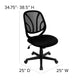 Y-GO Office Chair™ Mid-Back Black Mesh Swivel Task Office Chair